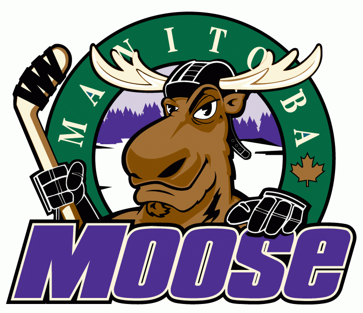 Manitoba Moose 1996 97-2000 01 Primary Logo iron on transfers for clothing